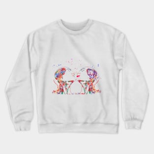 Love art, brain and heart Crewneck Sweatshirt